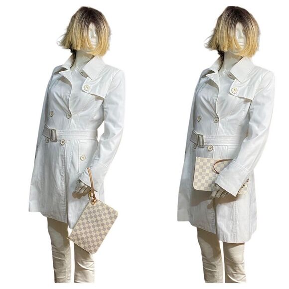 LOUIS VUITTON Damier Azur (Neverfull MM ) Pouch Bag 💼 AR1158 - Picture 3 of 16